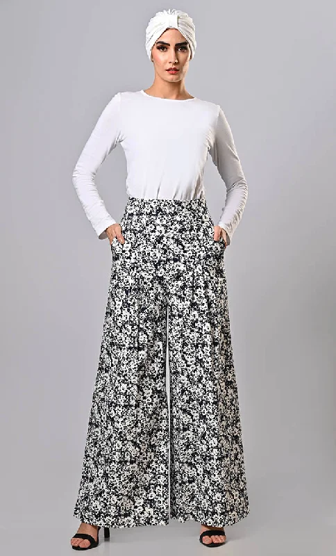 New  Islamic modest printed pants with pockets