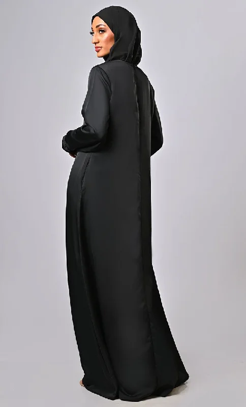 New Traditional Abaya With Modern Pin Tucks