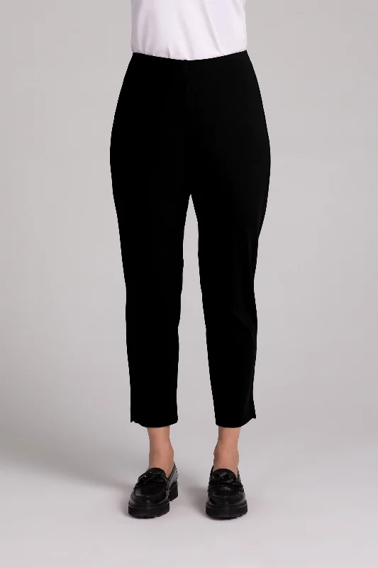 Ponte Narrow Ankle Pant | Black