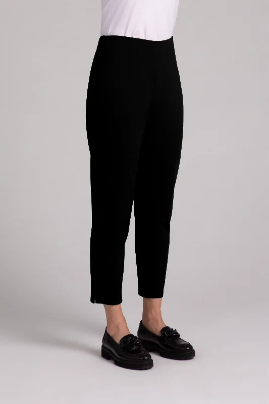 Ponte Narrow Ankle Pant | Black