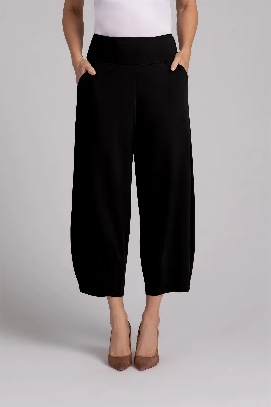 Ponte Narrow Lantern Pant | Black