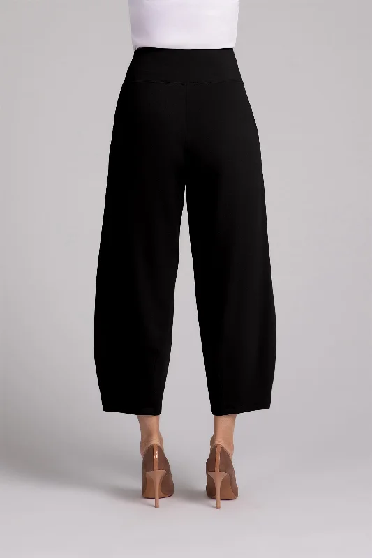 Ponte Narrow Lantern Pant | Black