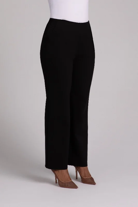 Ponte Pull On Stovepipe Pant | Black