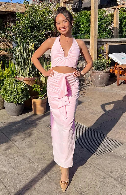 Raelynn Pink Maxi Dress