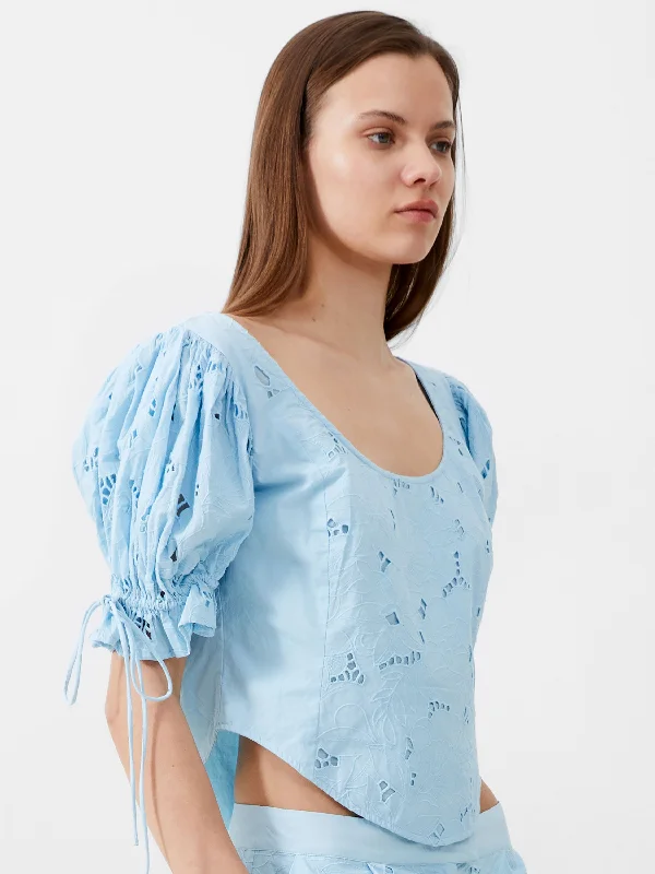 Rhodes Cotton Embroidered Top