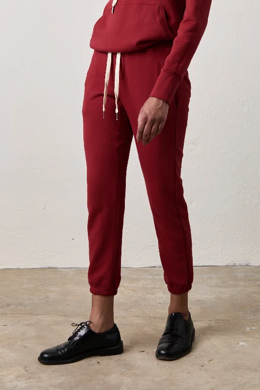 SAYDE SWEATPANT / DEEP RED