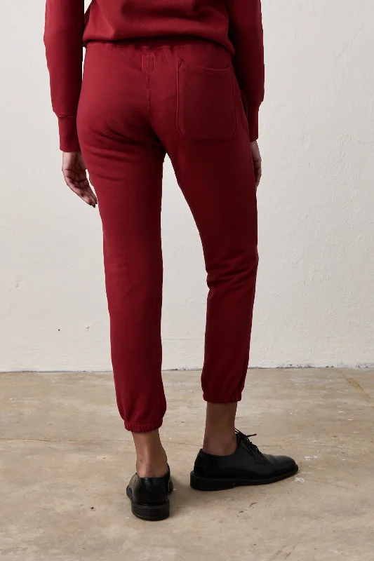 SAYDE SWEATPANT / DEEP RED