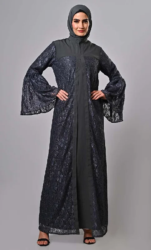 Seoul Sparkle: Embracing Tradition with Korean Shimmer Fabric Abayas