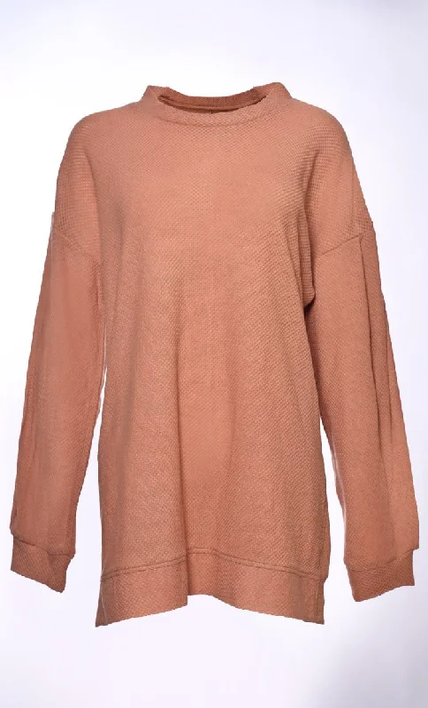 Sweater Serenity: Unwind in Korean Knitted Comfort (Peach)