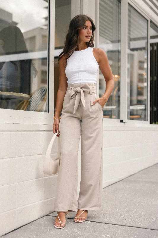 Ari Ribbed Tank Top - White